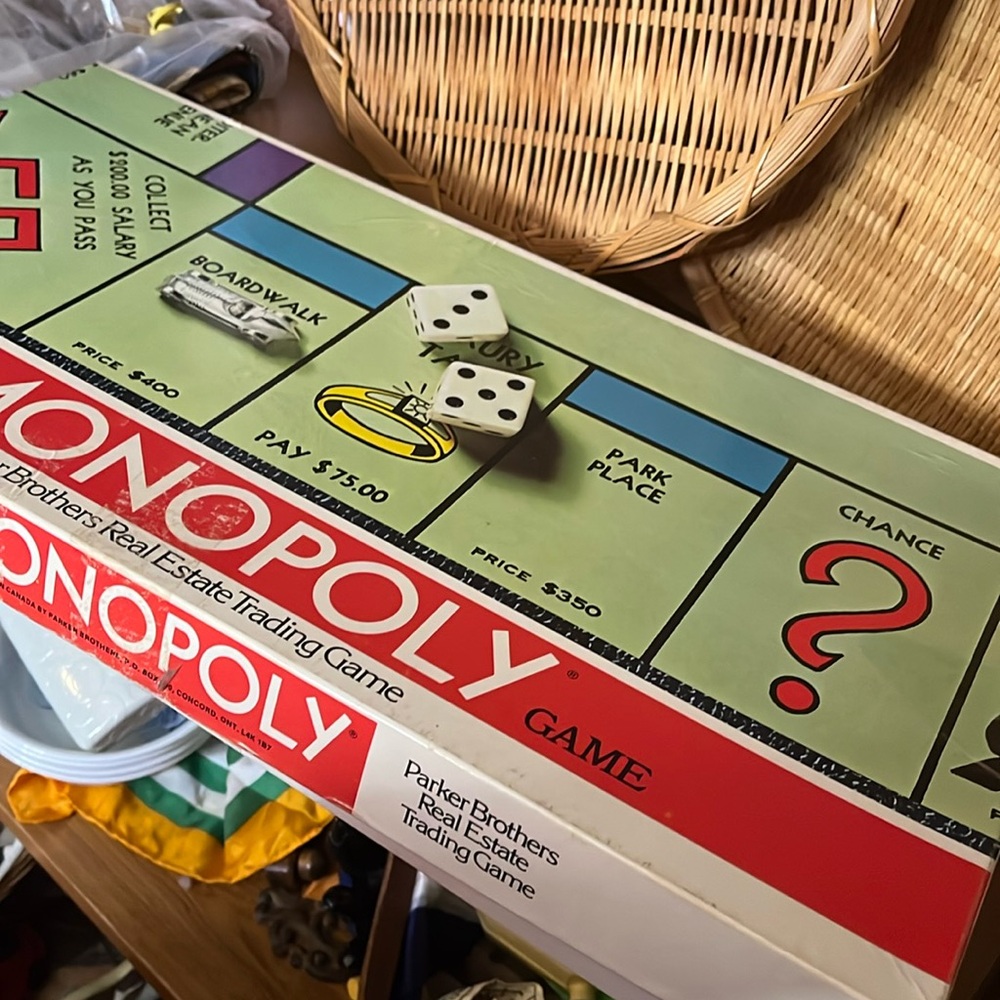 😄Vintage monopoly board game